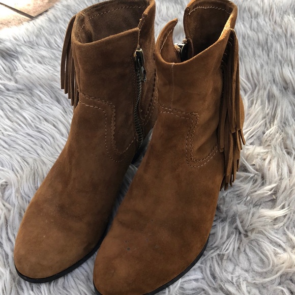 Sam Edelman Fringe Booties - Picture 2 of 5